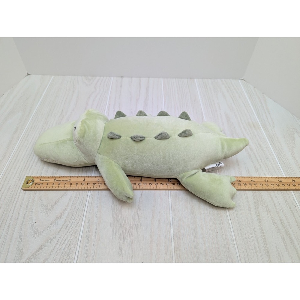 Pillowfort Alligator Baby Weighted Plush Throw Pillow Soft Green 16" Crocodile - Picture 2 of 7